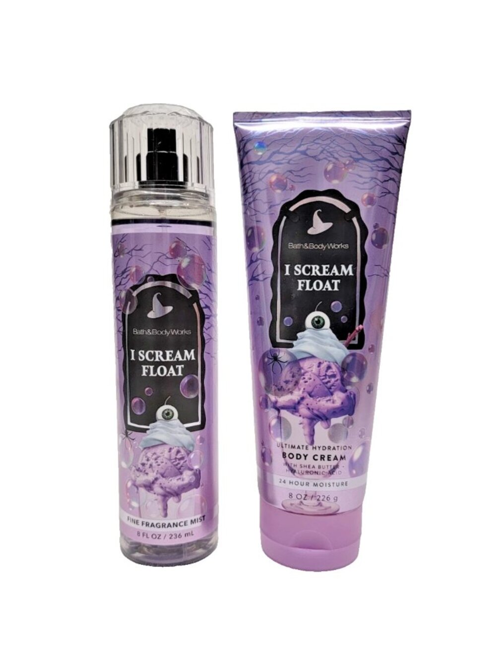 BATH & BODY WORKS I Scream Float FINE FRAGRANCE MIST & BODY CREAM 8 OZ Set NEW!
